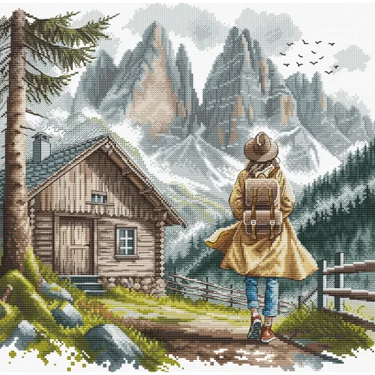 Under the Mountain Sky - Cross Stitch Kit AVA-P033