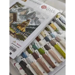 Sous le ciel de montagne - Kit de point de croix AVA-P033