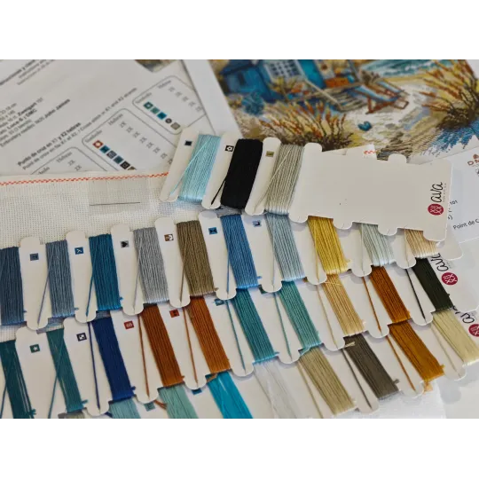 Mūsų paplūdimys - kryželių siuvinėjimo rinkinys AVA-P067