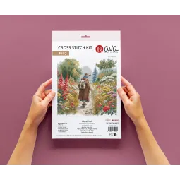 Chemin Floral - Kit de point de croix AVA-P107