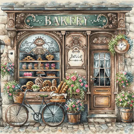 La vieille boulangerie - Kit de point de croix AVA-P100