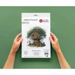 Willkommen in meinem Zuhause - Kreuzstich-Set AVA-P040