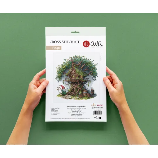 Welcome to my Home -  Cross Stitch Kit AVA-P040