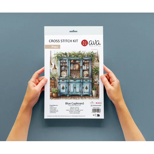 Blue Cupboard - Cross Stitch Kit AVA-P102