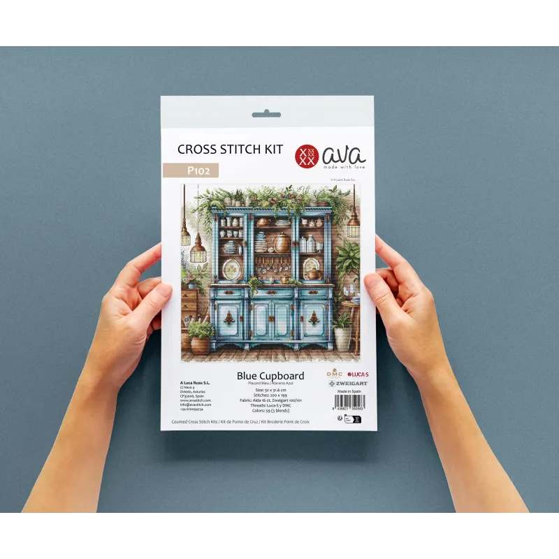 Blue Cupboard - Cross Stitch Kit AVA-P102