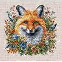 Fuchs zwischen Blumen - Kreuzstichpackung AVA-P123