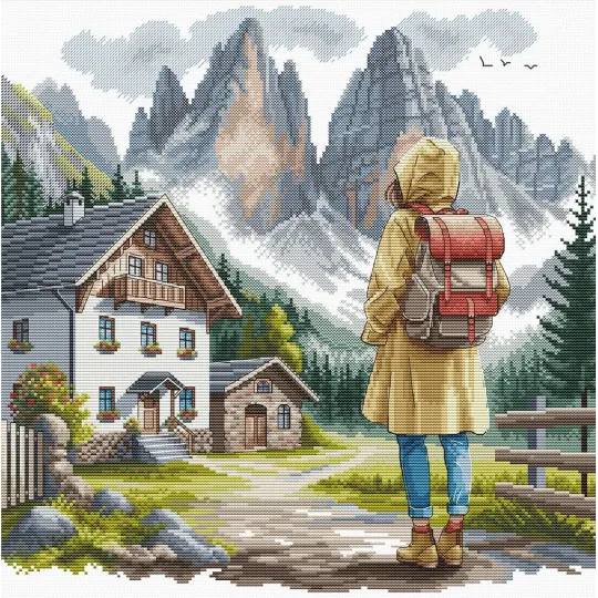 Adventure in the Alps - Cross Stitch Kit AVA-P113