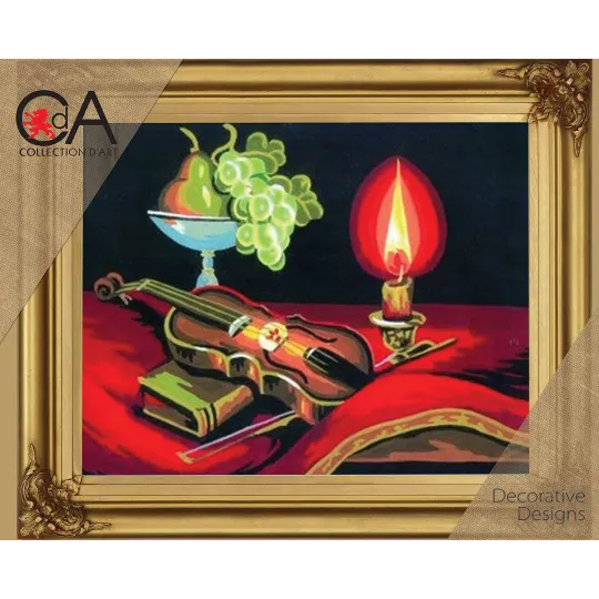 Kit de tapisserie avec toile imprimée CDA6154K