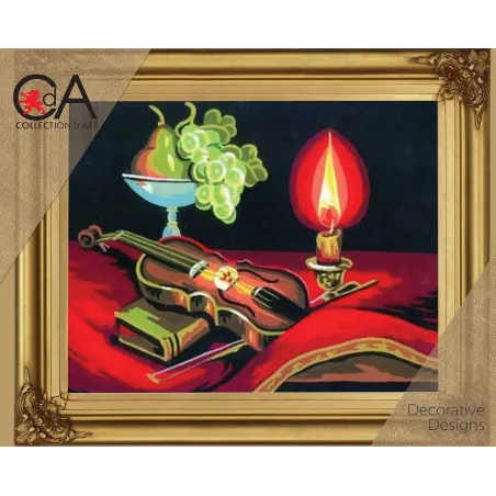 Kit de tapisserie avec toile imprimée CDA6154K