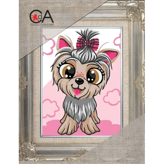 Kit de tapisserie avec toile imprimée CDA3363K