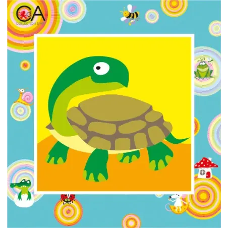 Набор для гобелена с печатным холстом 15x15 Tortoise CDA2018K