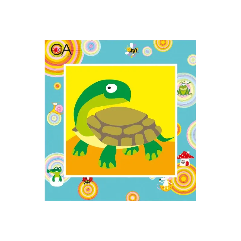 Набор для гобелена с печатным холстом 15x15 Tortoise CDA2018K