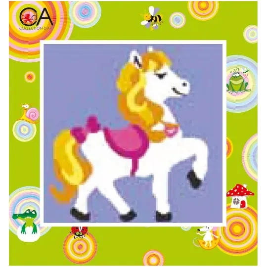 Набор для гобелена с напечатанным холстом 15x15 Pretty Pony CDA2013K