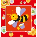 Tapestry Kit with printed canvas 15x15 Bee with Honey CDA2011K