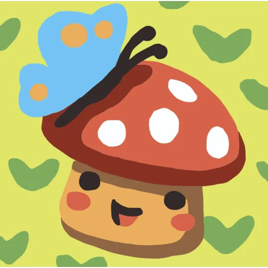 Gobelin-Set mit bedruckter Leinwand 10x10 Pilz CDA1054K