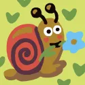 Tapestry Kit with printed canvas 10x10 Snail with flower CDA1051K