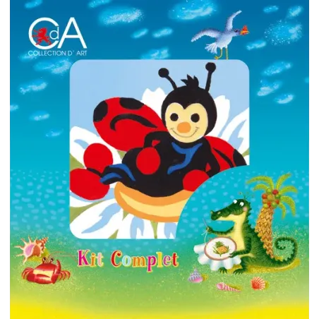 Набор для гобеленов с набивным холстом 10x10 Ladybird CDA1017K