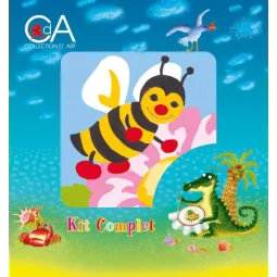 Tapestry Kit with printed canvas 10x10 Honey Bee CDA1014K