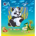 Kit de tapisserie avec toile imprimée 10x10 Panda CDA1013K
