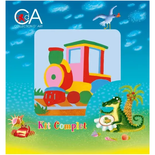 Tapestry Kit with printed canvas 10x10 Engine CDA1005K