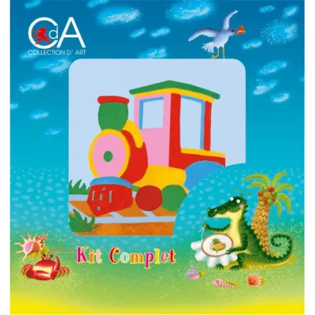 Tapestry Kit with printed canvas 10x10 Engine CDA1005K