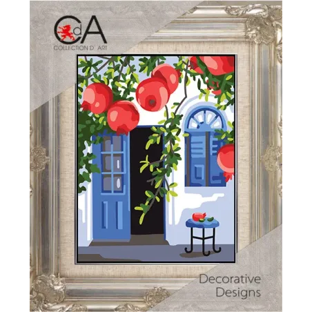 Gobelin-Set mit bedruckter Leinwand 14x18 Pomegranate Symphony CDA3386K