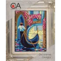 Kit de tapisserie avec toile imprimée 14x18 Gondolier CDA3384K