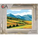 Tapestry Kit with printed canvas 14x18 Golden fields CDA3381K