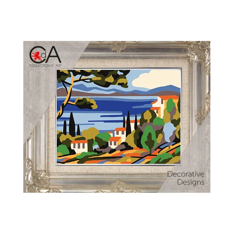 Tapestry Kit with printed canvas 14x18 Dreaming of Tuscany CDA3379K