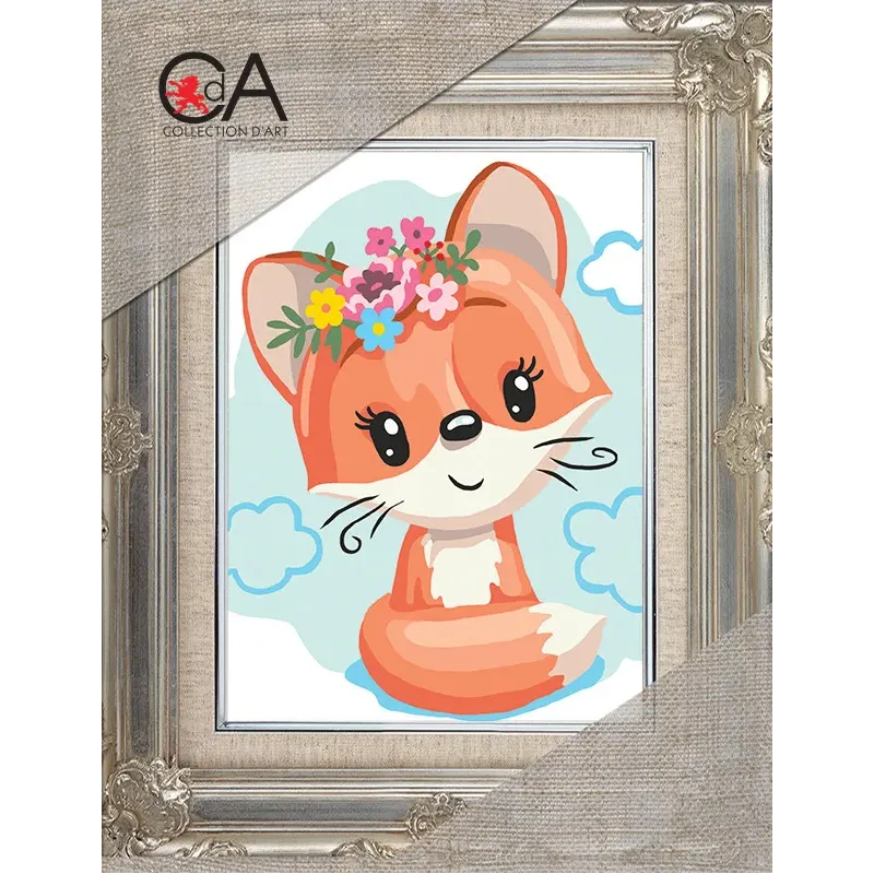 Gobelenų rinkinys su atspausdintu paveikslu 14x18 Little fox CDA3361K
