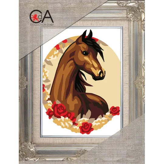 Gobeleno rinkinys su spausdinta drobe 14x18 Grace CDA3354K