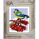 Tapestry Kit with printed canvas 14x18 Titmouse CDA3345K