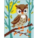 Tapestry Kit with printed canvas 14x18 Owlet CDA3323K