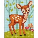 Tapestry Kit with printed canvas 14x18 Fawn CDA3319K