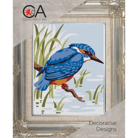 Набор для гобелена с печатным холстом 14x18 Kingfisher CDA3314K