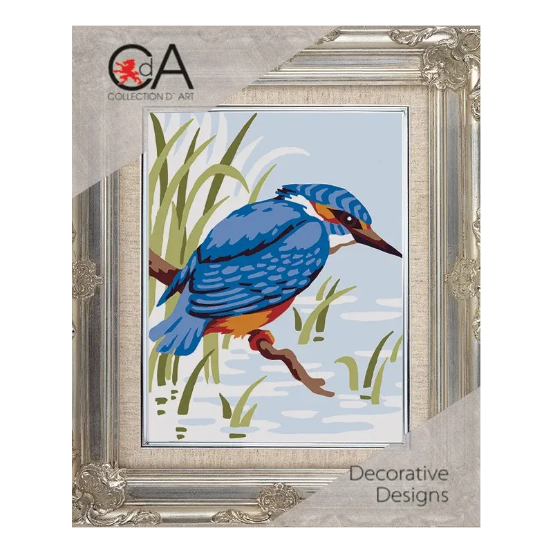 Набор для гобелена с печатным холстом 14x18 Kingfisher CDA3314K