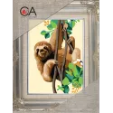 Tapestry Kit with printed canvas 14x18 Sloth CDA3352K