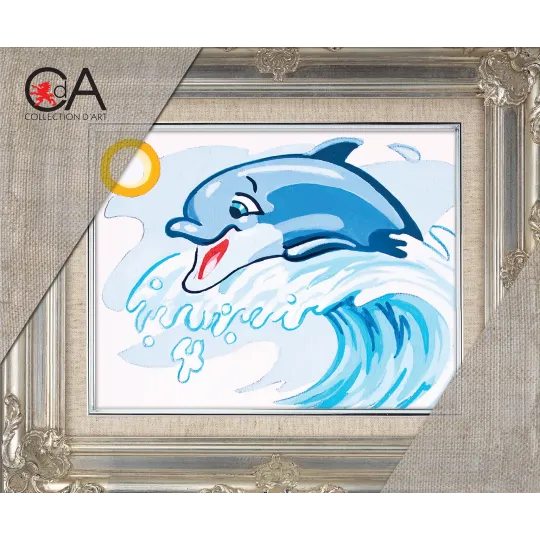 Gobelenų rinkinys su atspausdintu audiniu 14x18 Pagauk bangą! CDA3227K