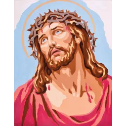 Tapestry Kit with printed canvas 14x18 Christ CDA3220K
