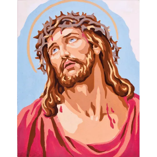 Tapestry Kit with printed canvas 14x18 Christ CDA3220K