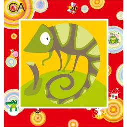 Gobelin-Set mit bedruckter Leinwand 15x15 Chameleon CDA2005K