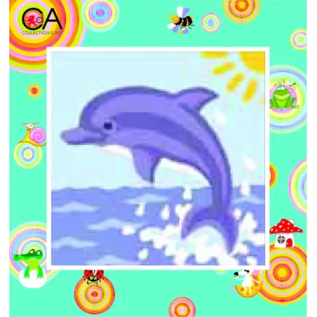 Gobelenų rinkinys su atspausdintu audiniu 15x15 Dolphin CDA2003K