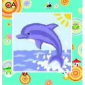 Gobelenų rinkinys su atspausdintu audiniu 15x15 Dolphin CDA2003K