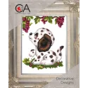 Tapestry Kit with printed canvas 14x18 Dalmatian Puppy CDA3195K