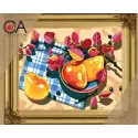 Kit de tapisserie avec toile imprimée 22x30 Poires CDA6317K