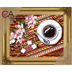 Набор для гобелена с печатным холстом 22x30 Coffee CDA6316K