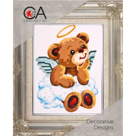 Набор гобеленов с печатным холстом 14x18 Angel Bear CDA3179K