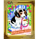 Tapestry Kit with printed canvas 22x30 Puppy CDA6309K