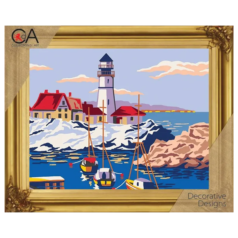 Gobeleno rinkinys su spausdintu drobės paveikslėliu 22x30 Švyturys CDA6294K