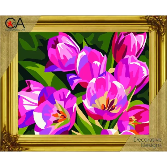 Набор для гобелена с печатным холстом 22x30 Дикие цветы CDA6289K